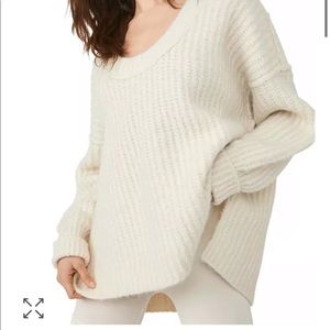 Free People Blue Bell V-Neck Sweater (Ivory)